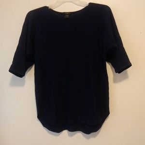 Ann Taylor Petite Blue Knit Top Sweater Sz SP